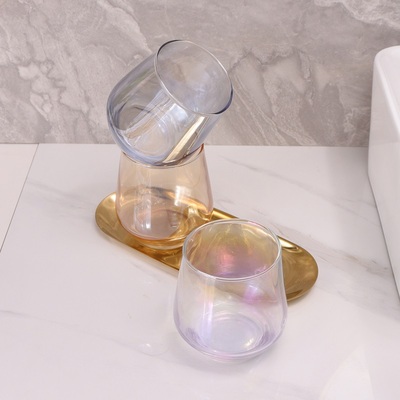 新用户0.1元）炫彩水杯情侣杯刷牙漱口杯