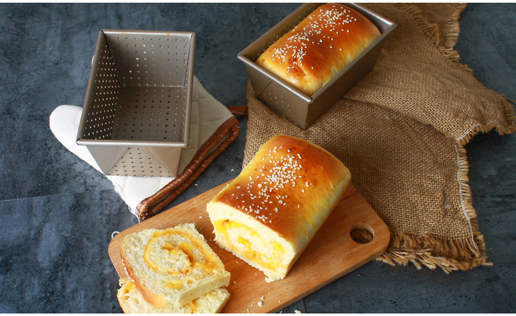 Xuất khẩu Nhật Bản Thép nặng Bánh mì nướng nhỏ Hộp 280g Bánh mì nướng Thép nặng Bánh mì xốp Khuôn 1 Pound Pound Bánh Khuôn - Tự làm khuôn nướng khuôn bánh bao