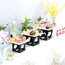 Acrylic high-grade dessert table decoration display stand Buffet table snack shelf Cold dinner party set tea break table