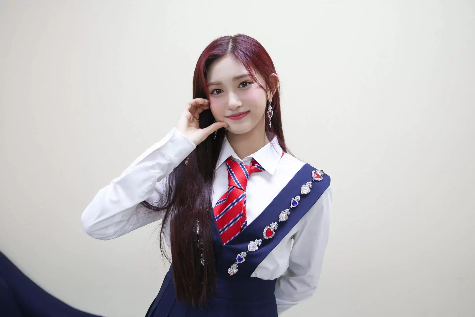 Ive Zhang Yuanying same KPOP women's group playing the campus college style performance service student clothes jk uniform set