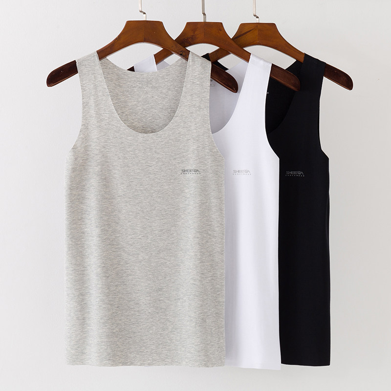 Xionghua vest men's summer seamless modal round neck vest sports fitness base slim men's top 61171