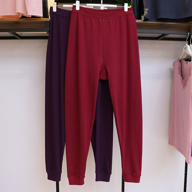 Sen goose girl in the elderly to increase the fertilization of loose high waist sanitary pants pure cotton elastic female underneath the bottom 5056