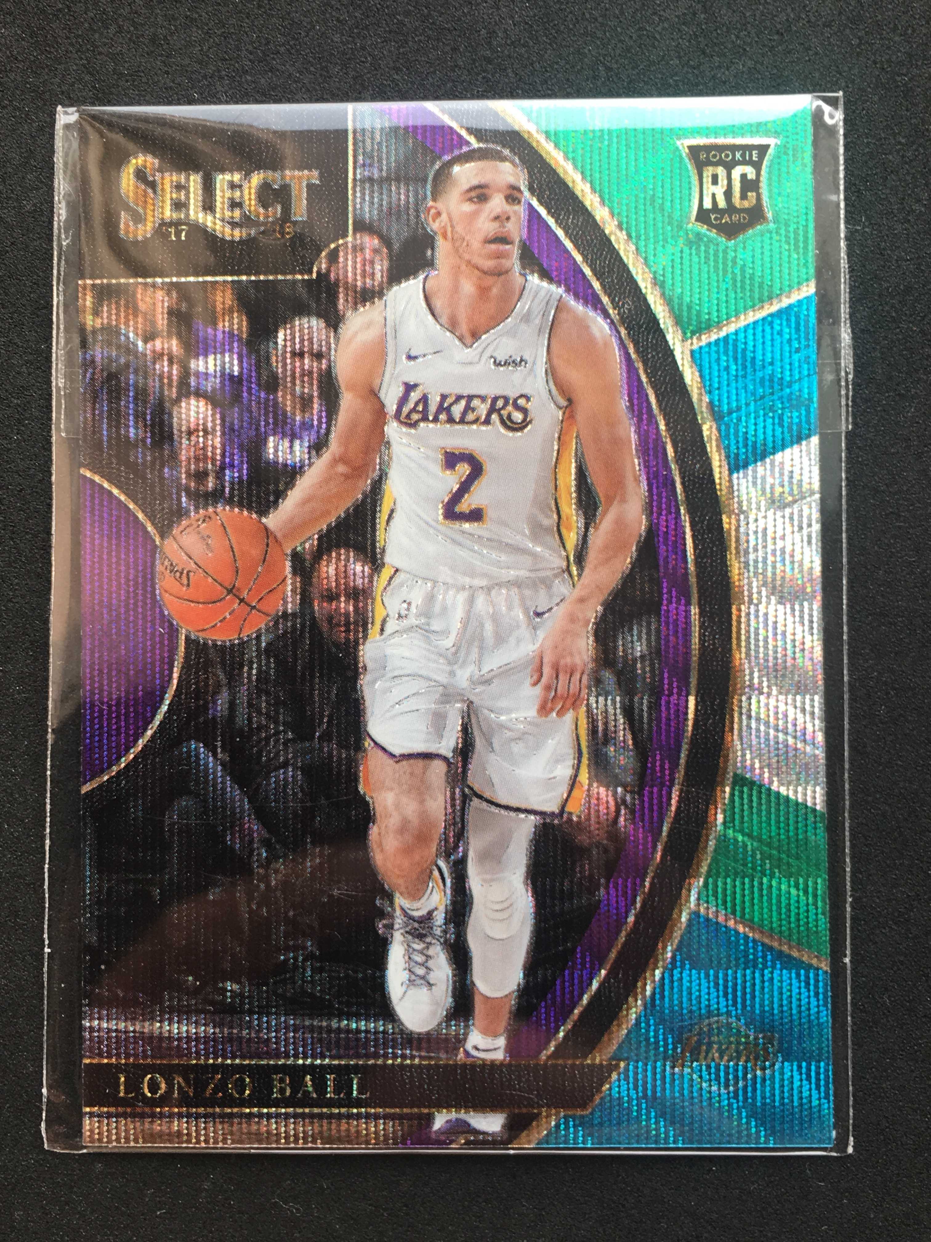 NBA star card 2017-18 select Lakers' Team Gothic Ball New Show RC three-color folding-Taobao
