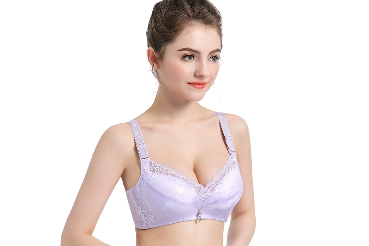Không có vòng thép đồ lót nữ điều chỉnh loại sữa, ren gợi cảm, áo ngực nhỏ, áo ngực dày, áo ngực tập hợp