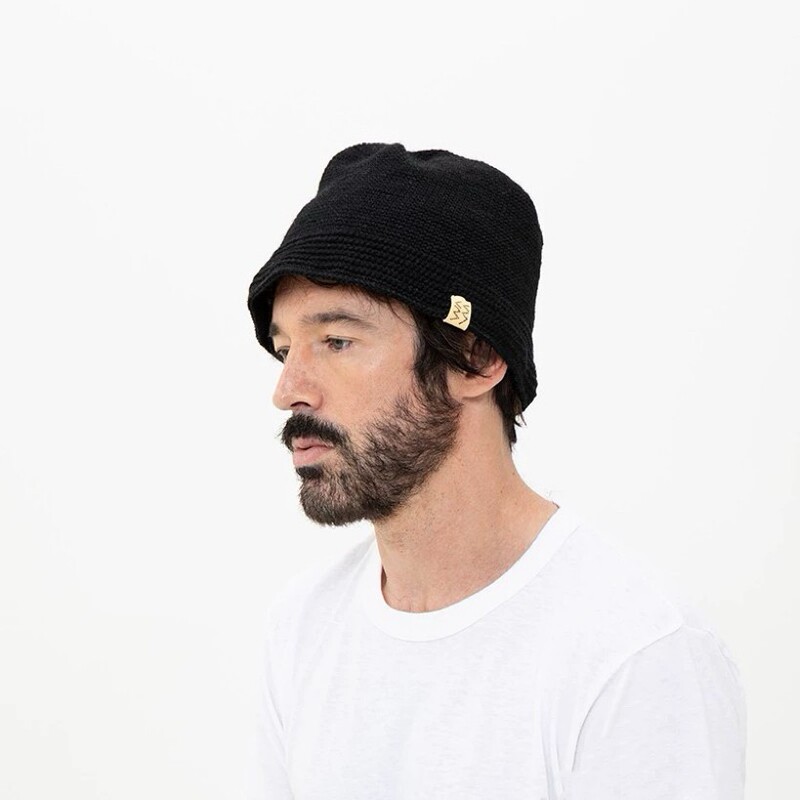 Visvsvm Visvim Crochet Knit Hat Wool Blend Hand-Knitted Hat