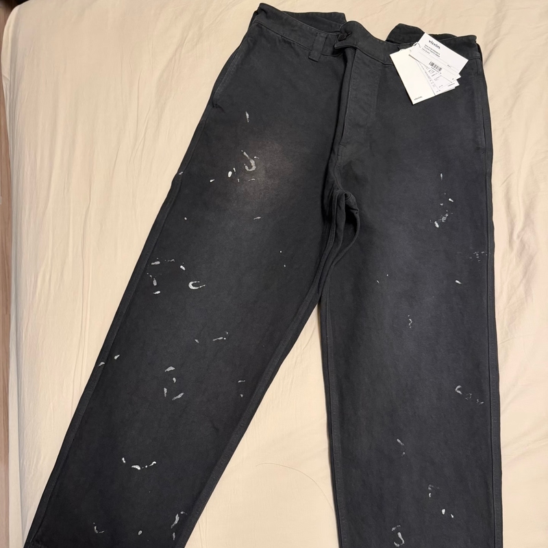Visvsvm Visvim Style 26Ss Tiller Pants Dmgd Distressed Splash-Ink Long Pants