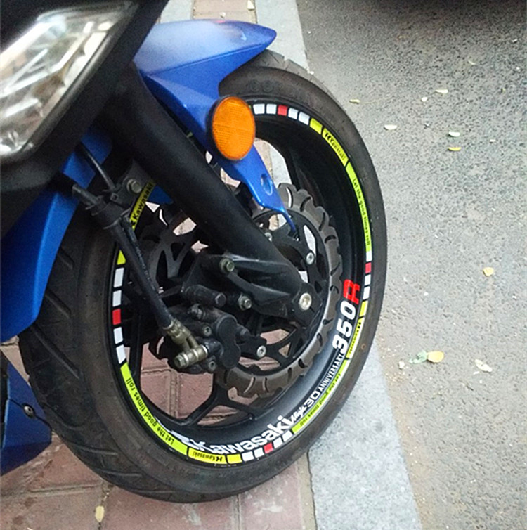 Little Ninja 250 stickers motorcycle waterproof reflective decal domestic sports car 350 Yongyuan large displacement wheel ring film