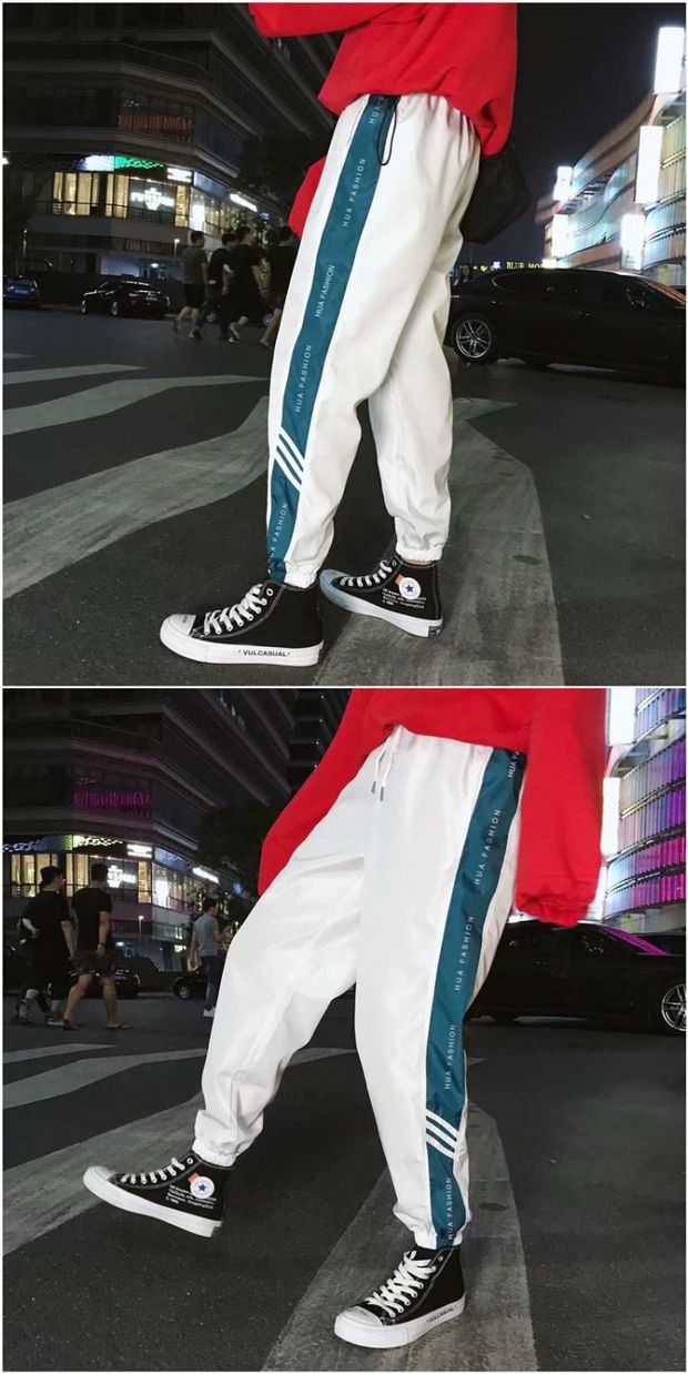 Cộng với quần nhung hông nam mùa đông quần dài dày siêu cháy quần thể thao rộng lớn quần jogger nam