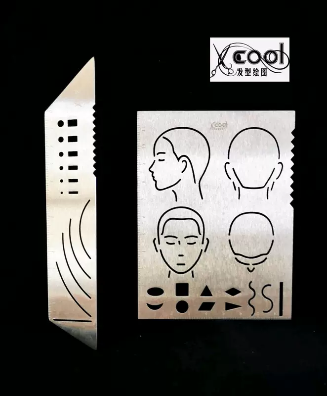 XCOOL Стиль прически: нотатки по рисунку, инструменты по уходу за волосами, учебная модель стрижки, окрашивание, шаблон окраски, стальная