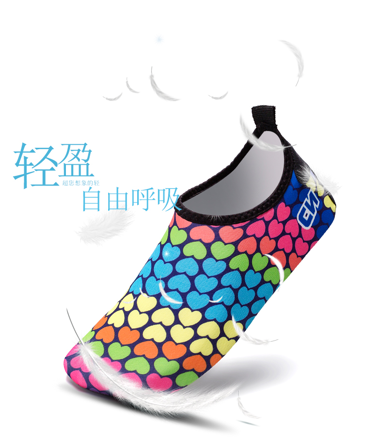 Đàn ông và phụ nữ giày lặn siêu nhẹ giày snorkeling giày bơi ngược dòng giày ngoài trời giày máy chạy bộ giày đặc biệt trẻ em trượt - Khởi động ngoài trời giầy ziben