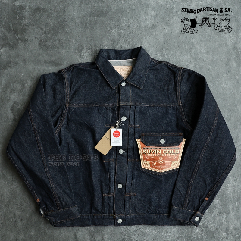 Japanese-Made Studio D'Artisan Little Pig Official Agent Su Wenjin Cotton 15oz Denim First Generation Jacket