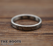 Spot ST Z STUDIO artisan handmade German five mark antique silver coin black red plum square lucky ring