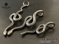 Fate.co Japan authorized agent craftsmanship 925 silver as old retro snake -shaped pendant snake pendant