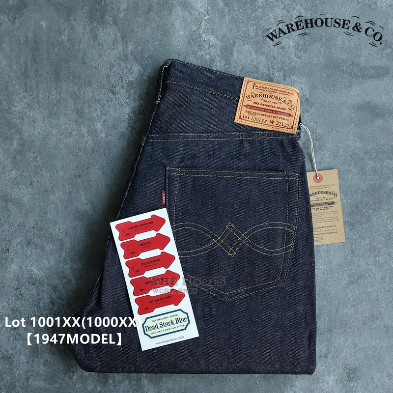 Japanese-Made Warehouse Acid-Washed Dead Stock Blue 1001Xx(1000Xx) 1947 Jeans