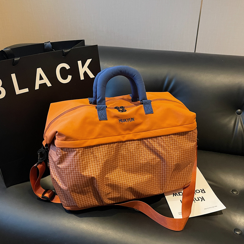 Brown Short-Distance Travel Bag for Women, Large-Capacity Swimming and Fitness Bag, Dry and Wet Separation Yoga Bag, Student Boarding Luggage Bag Brown Short-Distance Travel Bag for Women, Large-Capacity Swimming and Fitness Bag, Dry and Wet Separation Yoga Bag, Student Boarding Luggage Bag