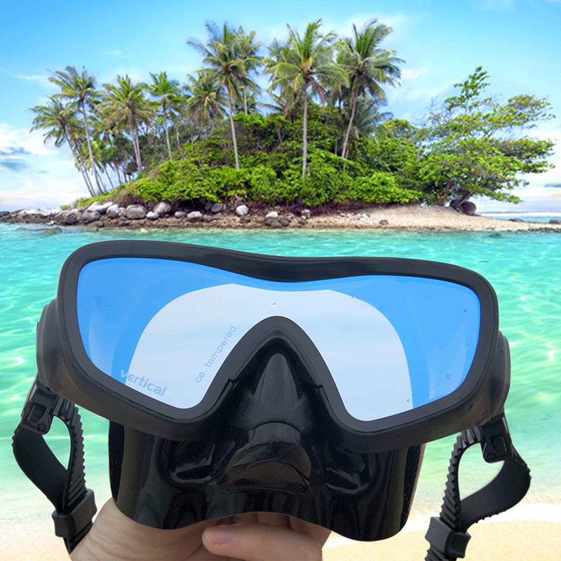 Taiwan vdive diving mirror cover goggle snorkeling triple treasure mirror Straw Suit Water Lung Deep Diving Equipment