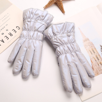 Cotton gloves winter female warm plus thickness wind and waterproof cycling and cold proof cycling lovely winter Mom touch screen