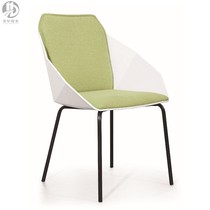 Nordic style home soft seat afternoon chair hotel simple reception chair leisure leather sofa chair steel foot