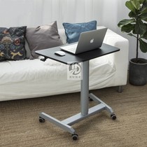 Pneumatic lifting table folding training conference table mobile pulley table multifunctional learning table podium