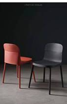 Four-foot plastic chair modern restaurant Northern European wind comfortable plastic bench outdoor casual chair