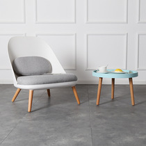 Modern minimal sofa housechair Nordic wind casual chair with feet cozy lunch chair clothing shop waiting chair