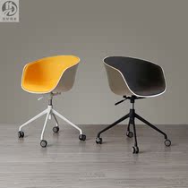 Creative Bookroom chair Nordic pulley home chair conference reception chair office swivel chair soft seat cafe chair