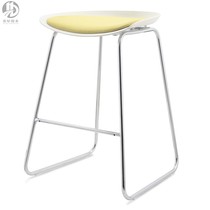 Nordic home dining chair plastic chair high stool milk tea cafe lounge chair laboratory bar chair