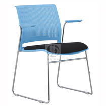 Stackable student chair dining room chair with armrest meeting plastic steel chair hollow breathable reception chair Office conference chair