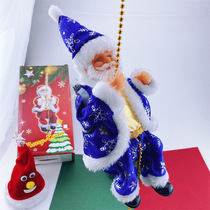 Electric Santa Claus Can Climb Rope Automatic Climb Ladder Toy Climb Beads Christmas Gift Doll