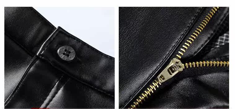 Pantalon cuir homme droit pour hiver - Ref 1493487 Image 21