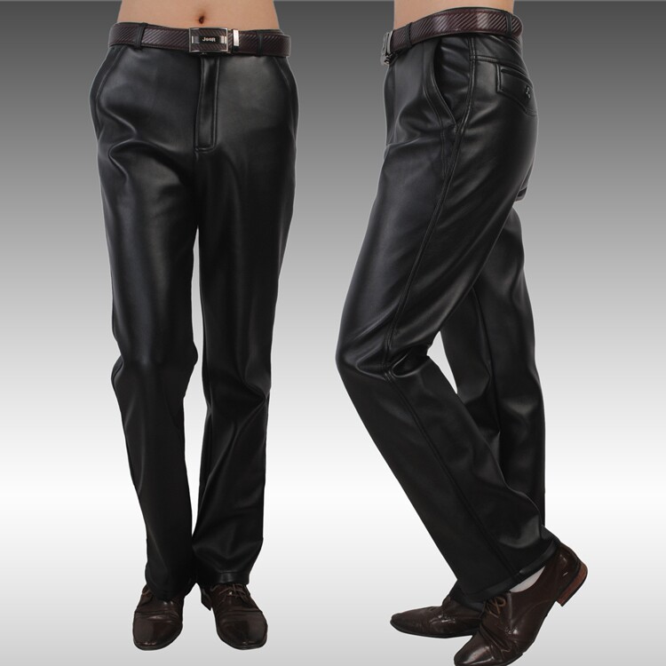 Pantalon cuir homme droit pour hiver - Ref 1493487 Image 17
