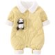 Baby clothes autumn and winter clothes for men and women baby cute super cute crawling clothes plus cotton quilted jacket autumn and winter full moon jumpsuit