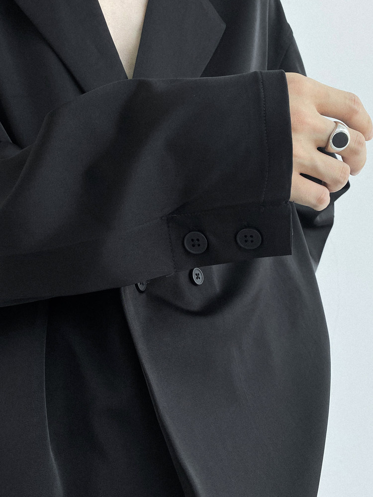 Genesisboy System твердый шелк льда тонкая модель драпировка один костюм пальто модельа Others / Other 