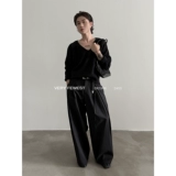 Летние трехмерные штаны подходит для мужчин и женщин, дизайнерский костюм, свободный крой, тренд сезона