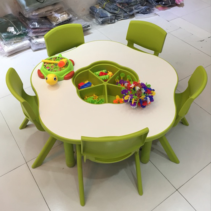 Kindergarten Plum Blossom Table, Children's Game Table, Craft Table, Baby Drawing Table, Toy Lego Table, Study Table, Height-Adjustable Kindergarten Plum Blossom Table, Children's Game Table, Craft Table, Baby Drawing Table, Toy Lego Table, Study Table, Height-Adjustable