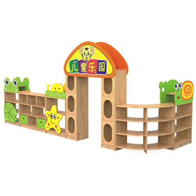 Kindergarten Free Combo Cabinet Children Toy Partition Cabinet Area Bookcase Area Corner Cabinet Containing Cabinet Cartoon Cupboards