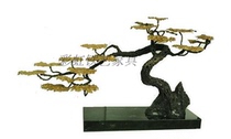 Hotel clubhouse soft accessories sculpture countertop ornaments new Chinese style welcome pine tree shape can be customized