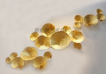 Iron Art Lotus Leaf Wall-mounted Lotus Wall Decoration Pendant Wall Accessories Hotel Clubhouse Soft Dress Background Wall Decorations