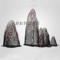 Iron wall-mounted rockery ornaments New House hotel lobby creative decorations modern new Chinese porch high-end new products