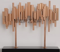 European style wrought living room TV sofa decoration metal Hotel ornaments home accessories