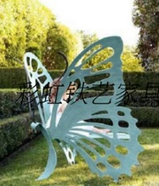 Outdoor wrought iron butterfly chair ornaments Villa Park courtyard butterfly seat creative butterfly chair childrens chair
