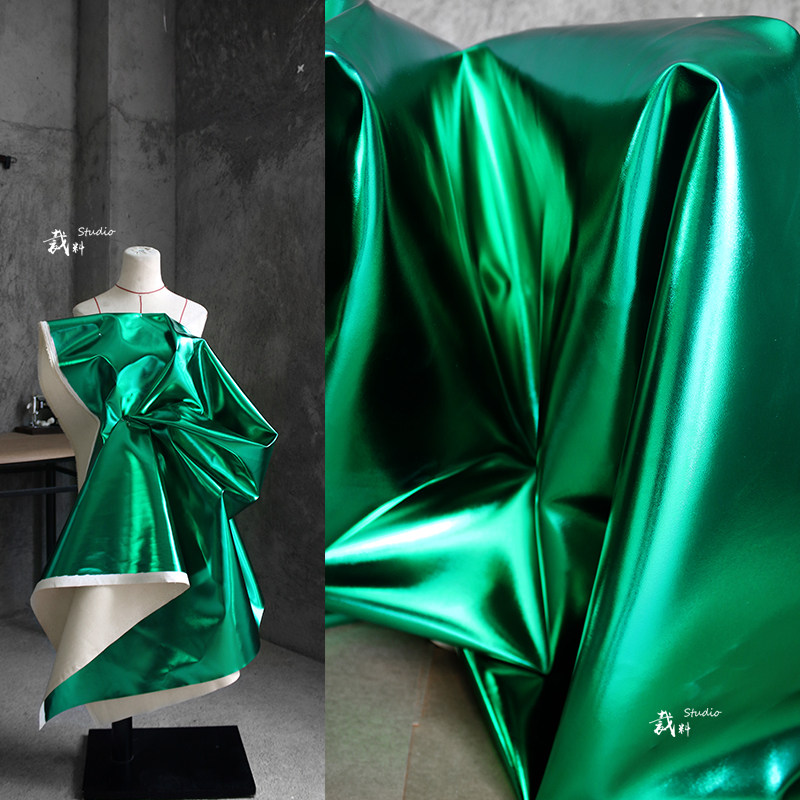 (Clear Porcelain) pu artificial leather decoration designer fabric retro Artisanal Diy Clothing Creative Fabric