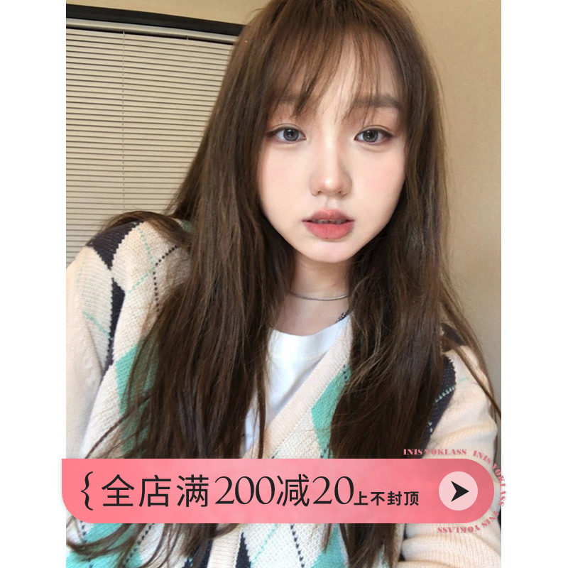 Wang Shaoshe's store Lingg V neckline sweater early spring fall High collar Lazy Wind Korea Version Loose Knit Cardiovert Coat