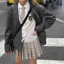 Wang maiden shop 2019 new college style female student Net red school uniform jk uniform set arrow butterfly tie