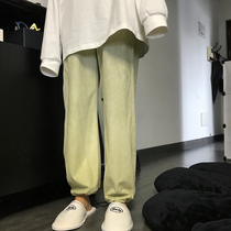 Wang maiden shop 2021 new spring and autumn loose straight tube hanging feeling wide leg Sports Leisure leg lantern pants