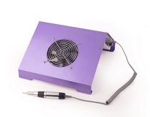 All-in-one nail polishing and vacuuming machine