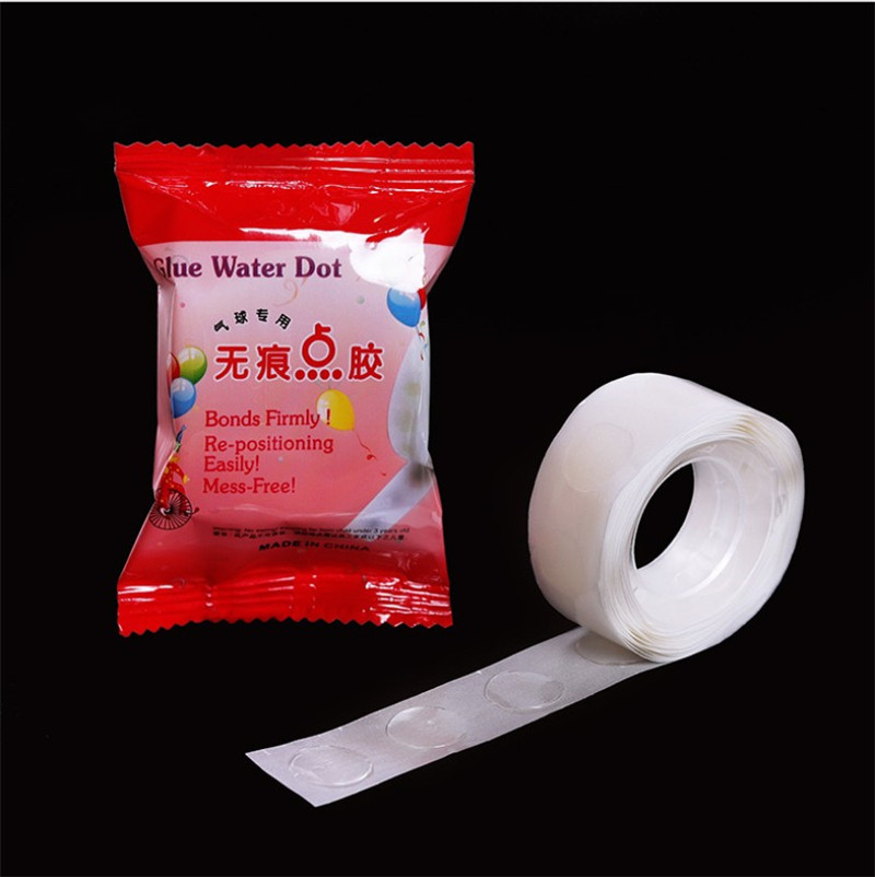 Wedding Celebration Balloon transparent glue with a glue stick to insert flag DIY glue point Balloon Free rubber grain Balloon Transparent Glue with a point 100