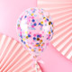 Internet celebrity 5 inch sequin balloon birthday cake decoration decoration Internet celebrity feather dress up plug-in party accessories card