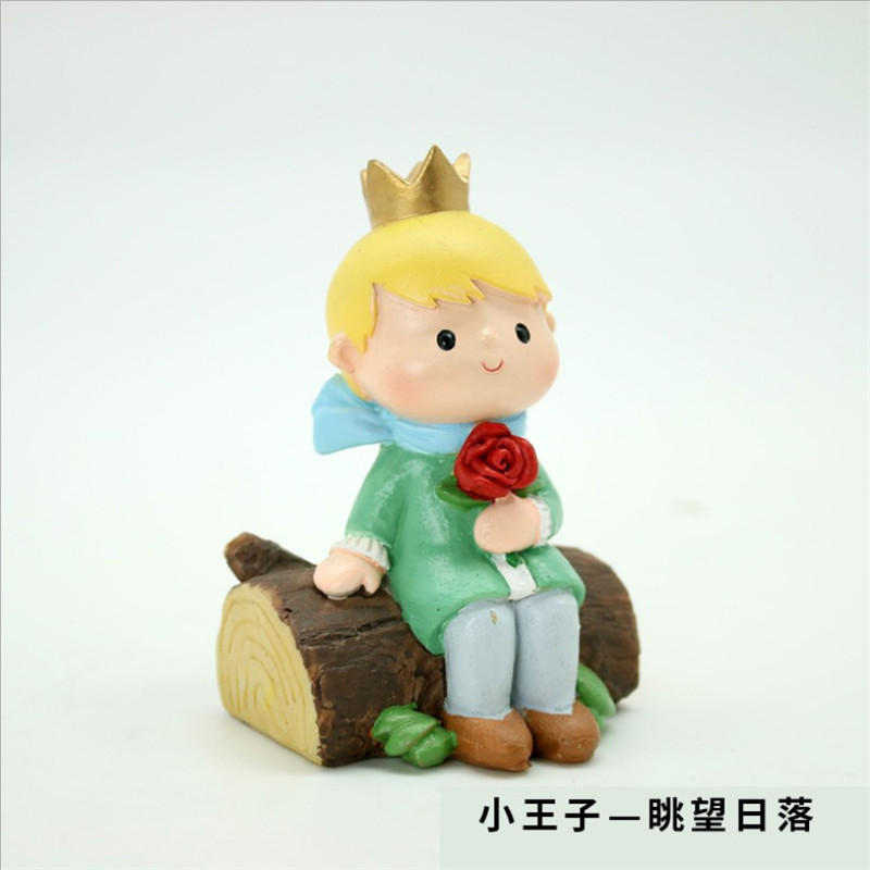 Hoàng tử nhỏ cảnh bánh trang trí nướng fondant tráng miệng bàn trang trí bánh sinh nhật trẻ em phụ kiện trang trí bánh sinh nhật - Trang trí nội thất trang trí phòng ngủ nhỏ không giường