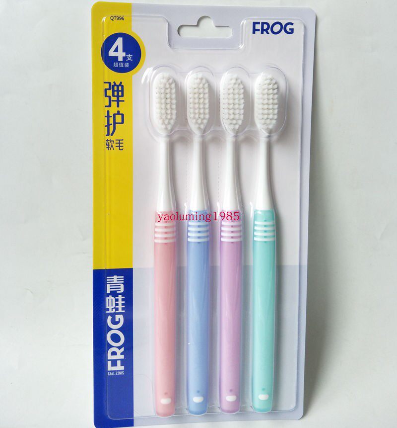 6 sets of 24 RMB42  Frog Toothbrushes 996 Johan Soft Soft Hair Ultra Soft Fur Four Sets